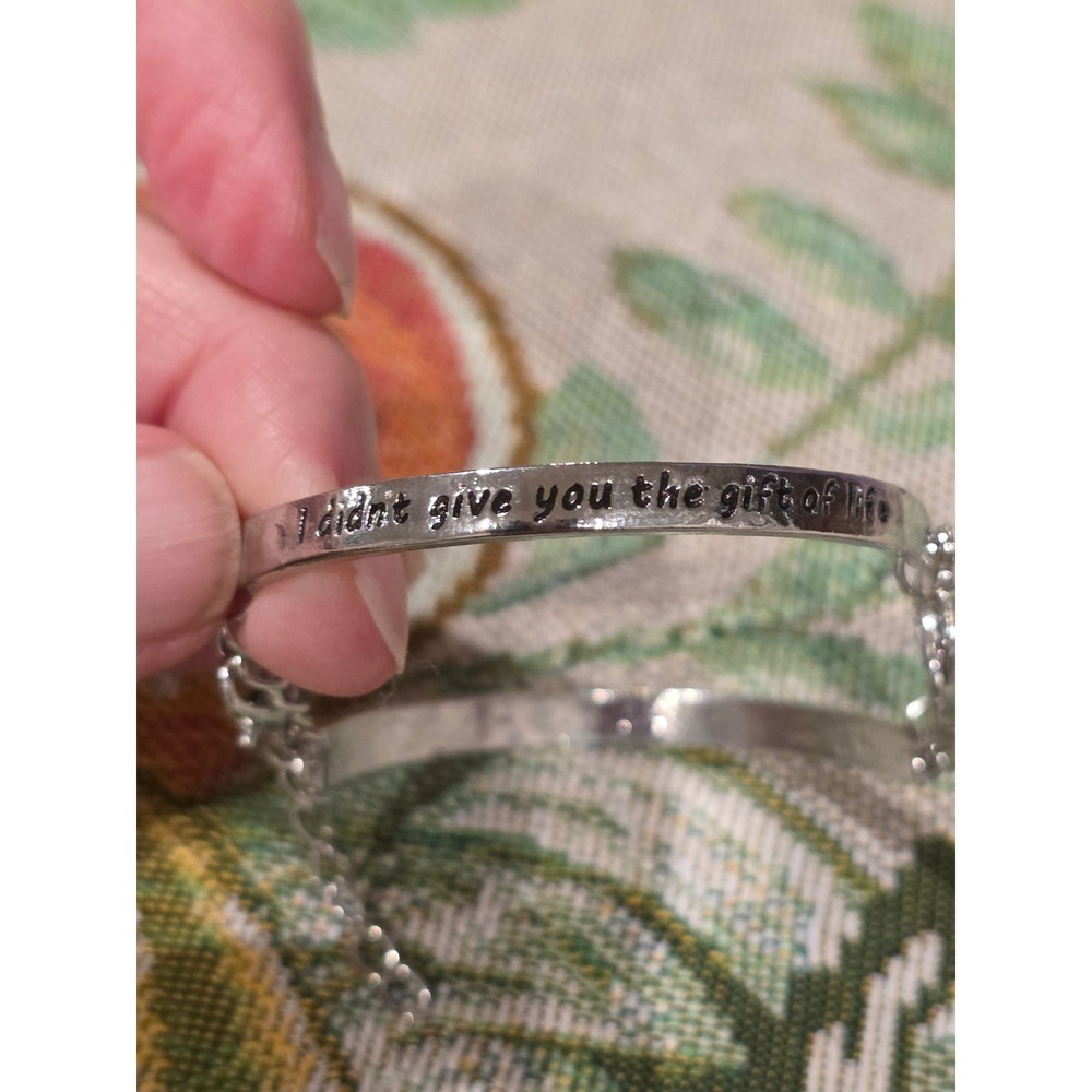 Granddaughter Infinity Heart Bracelet Silver Tone Inspirational Message‎ Gift - Picture 4 of 5
